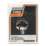 Colony 41mm Fork Tube Cap Bolt. Flat Top. Chrome – L1977–1984 FL; 1980–1986 FXWG; 1980–1983…