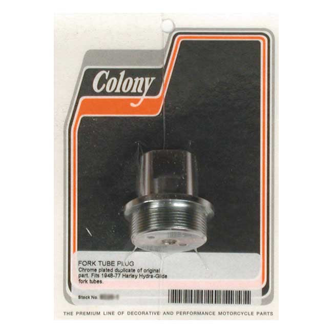 Colony 41 mm Fork Tube Cap Bolt. Chrome – 49-E77 FL