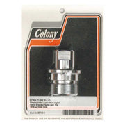 Colony 41mm Fork Tube Plug. Chrome – L1977–1984 FL; 1980–1986 FXWG; 1980–1983…