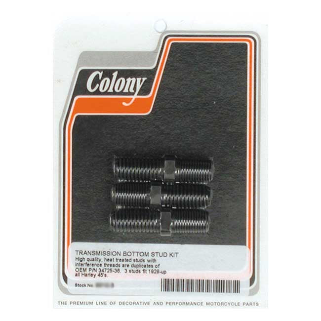 Colony Transmission to Mount Plate Stud Kit – 1929–1973 45" Flathead