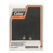 Colony Fork Slider Drain Screws. Chrome Button Head – 1973–2013 XL Sportster; 1973–1986 FX…