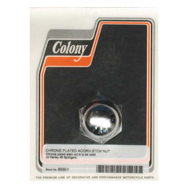 Colony Fork Stem Nut. Shoulder Base. Acorn – 1929–1973 45" Flatheads with OEM…
