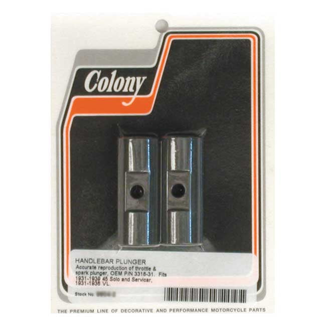 Colony Handlebar Plunger – 1931–1939 45" SV SOLO & SERVI-CAR…