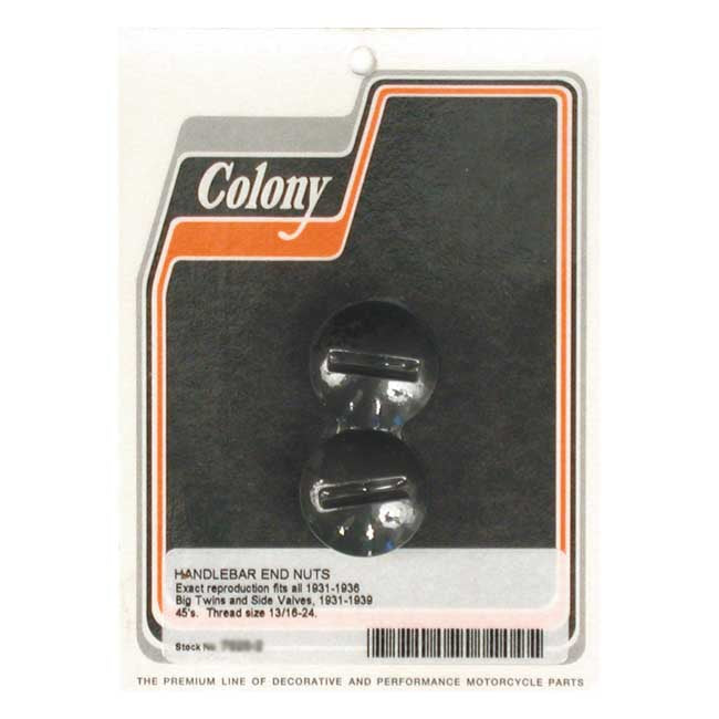 Colony Handlebar End Plugs – 1931–1936 H-D; 1931–1939 45 Sv