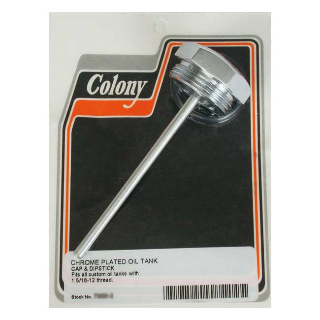 Colony Oil Tank Screw-in Dipstick. Chrome – 1936–1954 FL Style Screw-in Oil Tanks…