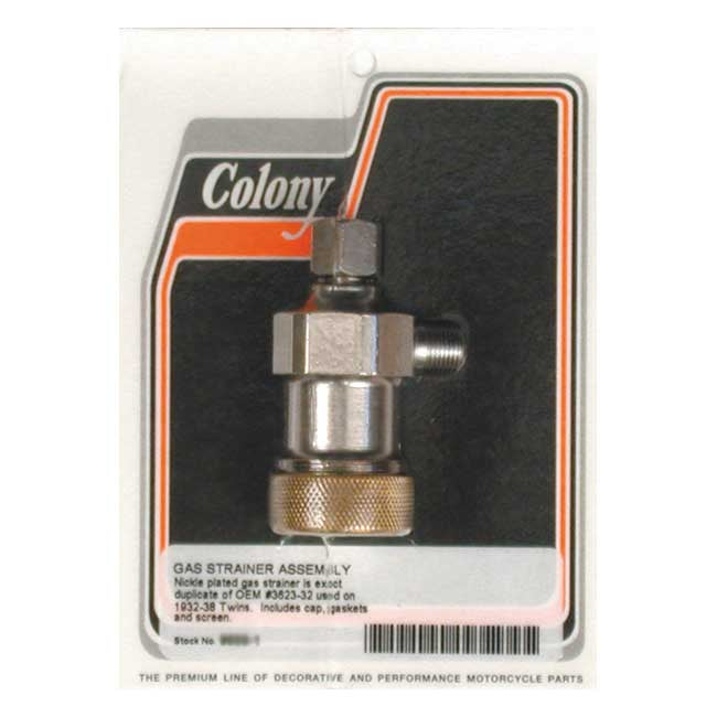 Colony Gas Strainer. Nickel – 1932–1938 H-D