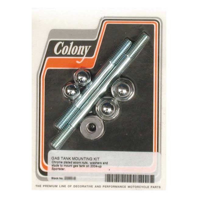 Colony Gas Tank Mount Kit. Acorn – 2004–2022 XL Sportster Sportster