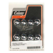 Colony Head Bolt Cover Kit. Acorn, Chrome – 1973–1984 XL Sportster