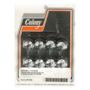 Colony Head Bolt Cover Kit. Cap Style, Chrome – 1973–1984 XL Sportster
