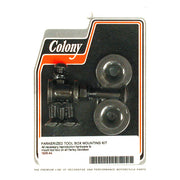 Colony 35-54 Tool Box Mount Kit. Black – 1934–1954 All H-D