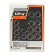 Colony Floorboard Stud Mount Kit. Black – 1935–1973 45" Flathead & 45" Servi-Car