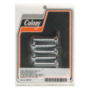 Colony Rear Brake Rotor Bolt Kit. Chrome – 1982–1985 FLT/Touring
