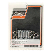 Colony Front Brake Rotor Bolt & Nut Kit. Chrome – 1978–1983 FXWG