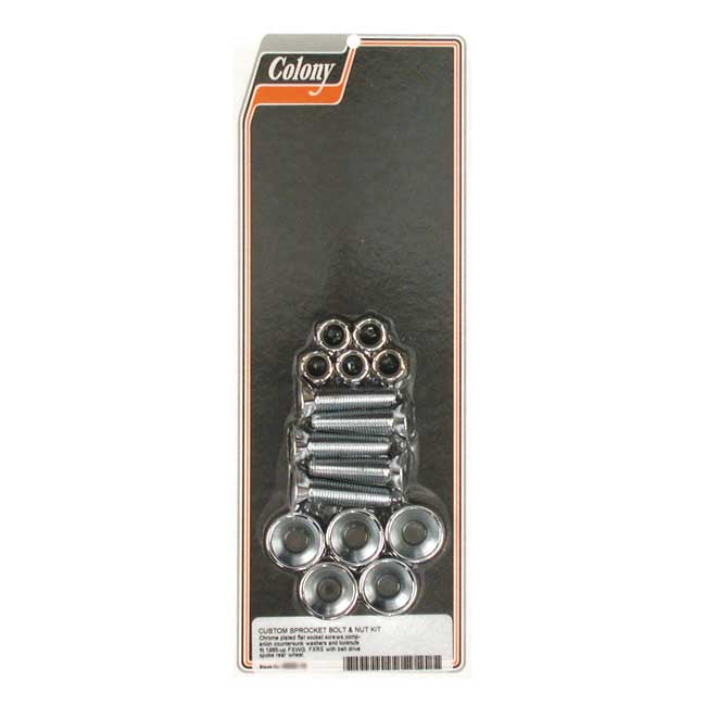 Colony Sprocket Bolt & Nut Kit – 1985–1992 Big Twin