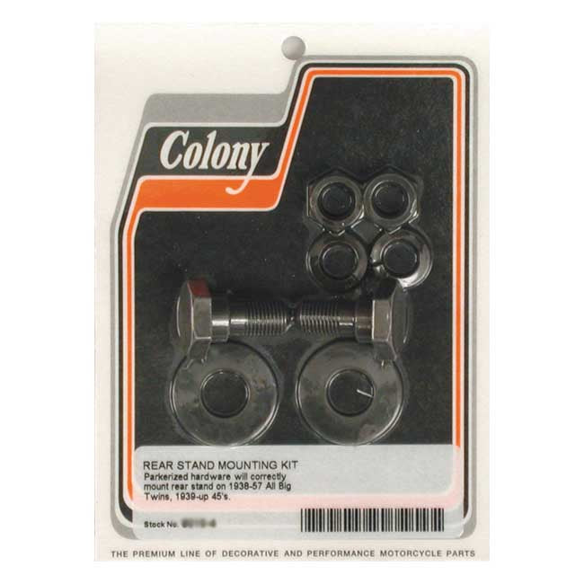 Colony Rear Stand Mount Kit. Black – 1938–1957 OHV & Flathead Big Twin…