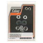 Colony License Plate Mount Kit. Flathead Allen. Chrome – Universal