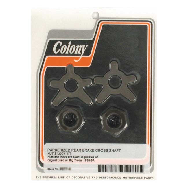 Colony Brake Shaft Lock & Nut Kit – 1930–1957 Big Twin