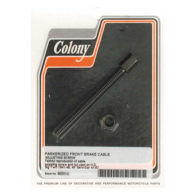 Colony Front Brake Cable Adjuster. Black Parkerized – 1941–1948 Big Twin; 1941–1952 45"…