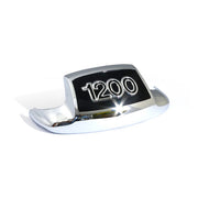 MCS Front Fender Tip ''1200''. Chrome/Black – 1949–1984 Big Twin