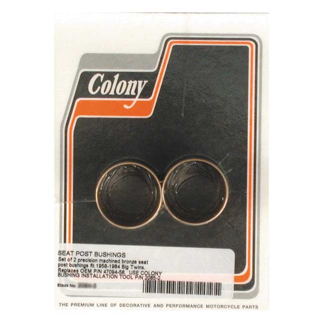 Colony Seat Post Bushing Set – 58-E81 Big Twin