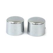 MCS Front Axle Nut Cap Kit. Chrome – 1988–2006 FXSTS