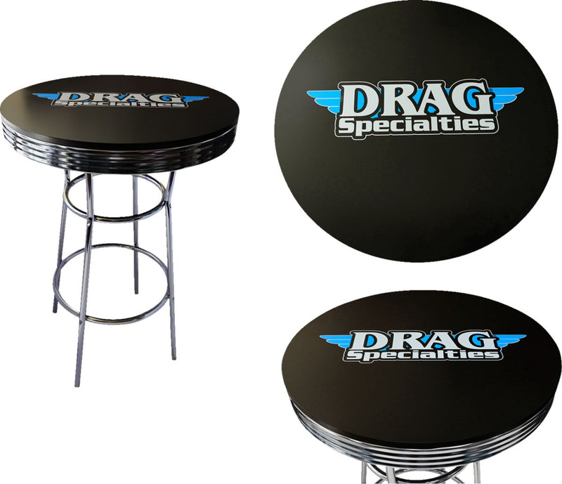 Drag Specialties Round Pub Table - 76 cm (30"), Each - Black / Blue / Chrome / White