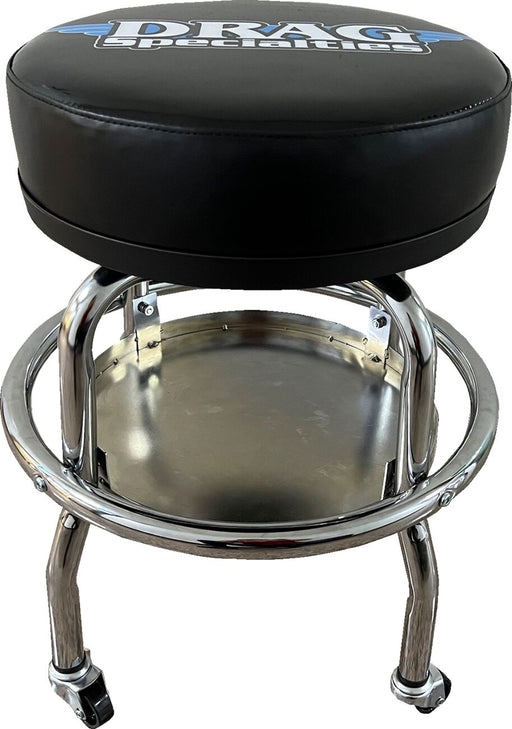 Drag Specialties Mechanic Bar Stool Black Chrome