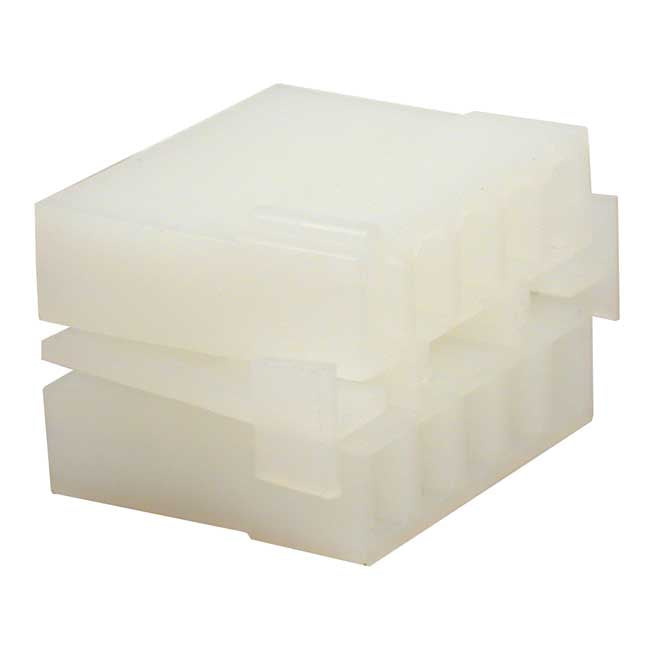 Namz Amp/Te Connector. White, Receptacle, 10-Pins