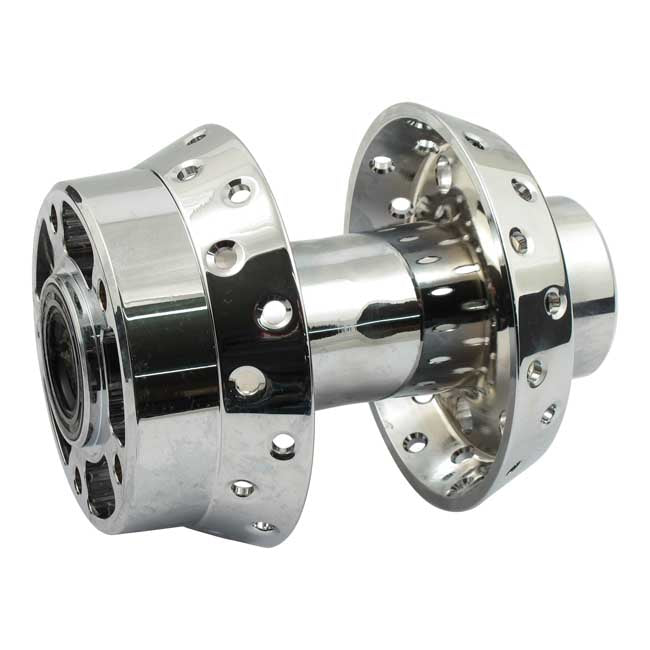 MCS Front Wheel Hub, Chrome – 1996–1999 Softail