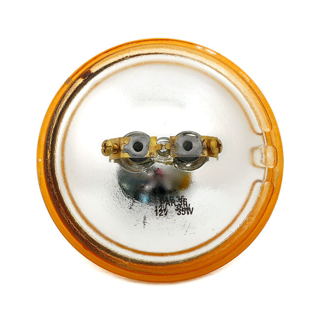 MCS 4-1/2" 35W 12V Sealed Beam Unit. Fluted Amber Lens