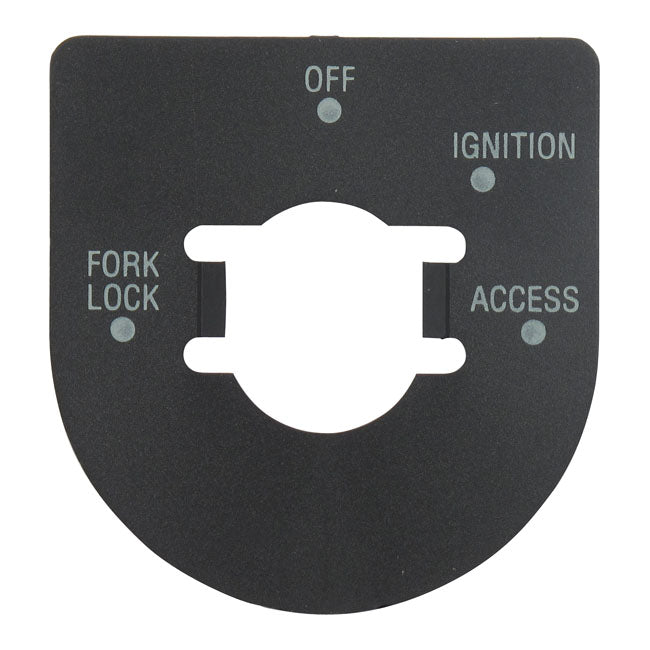 MCS Ignition Switch Decal. Satin Black – 2003–2013 FLT/Touring