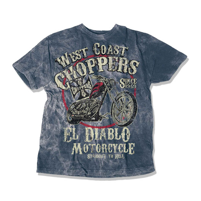 West Coast Choppers Wcc EL Diablo T-Shirt Vintage Blue