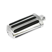 MCS Rail Kick Pedal. Flat Style. with Rubber Inlays. Chrome – H-D with Top Rotating Kick Pedal