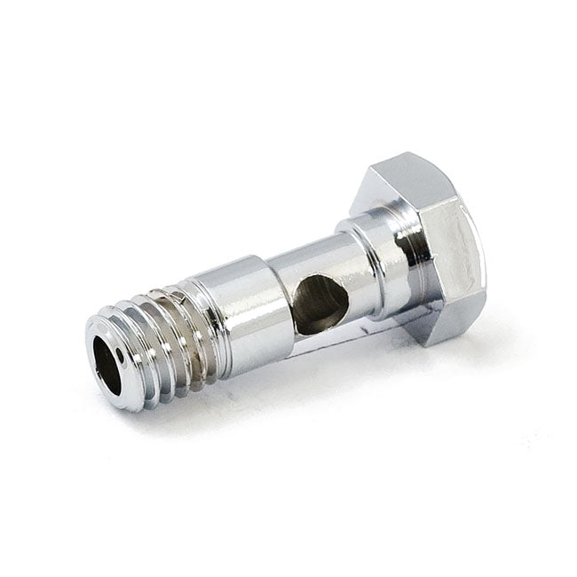 MCS Breather Banjo Bolt. Hex Head. Chrome – 1991–2022 XL Sportster