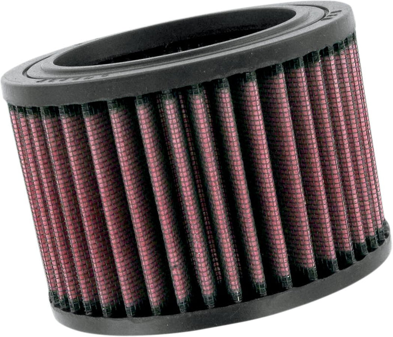 K & N High-Flow Air Filter for 1997-2005 BMW Black Red Rubber