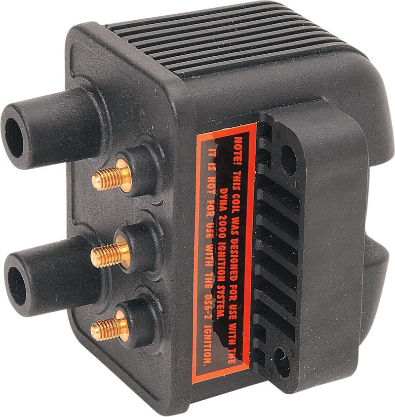Dynatek-Harley Twin Fire II Miniature Coil for 1970-2000 Harley-Davidson Twin Fire Series Black External Ignition - DC6-5