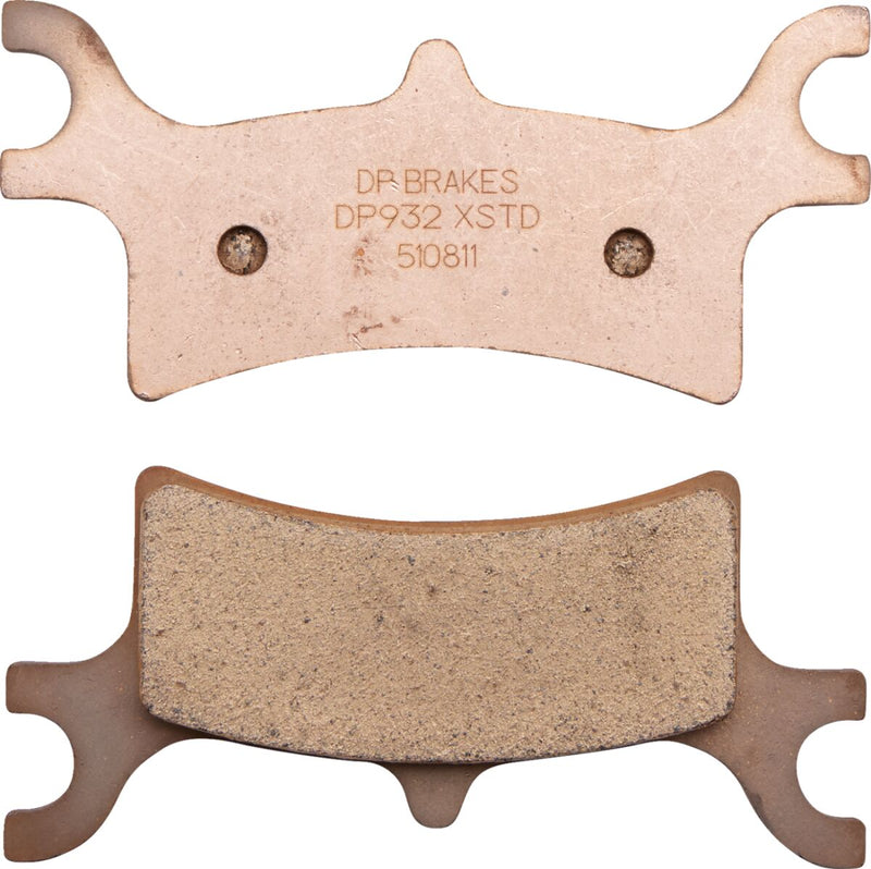 DP Brakes ATV/UTV Sintered Metal Brake Pads for 2002-2011, 2015 POLARIS Rear Copper Alloy Set of 2 - DP932