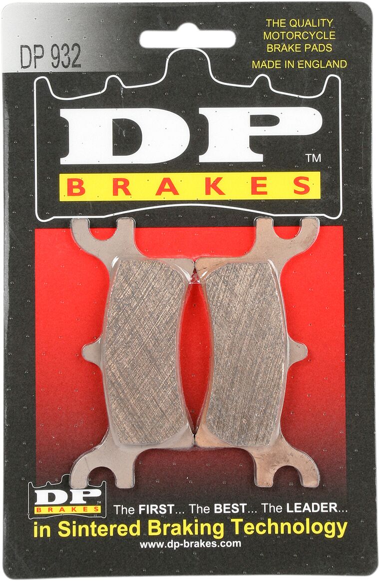 DP Brakes ATV/UTV Sintered Metal Brake Pads for 2002-2011, 2015 POLARIS Rear Copper Alloy Set of 2 - DP932