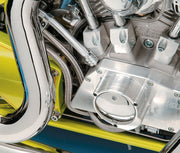 Drag Specialties Stainless Steel Braided Hose Silver Fuel Oil Each