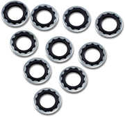 Drag Specialties Banjo Bolt Sealing Washers Silver 10 mm (3/8") Aluminium 10 Pack