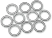 Drag Specialties Aluminium Crush Washers Chrome 3/8'' (10 mm) Brake Line 10 Pack - 105