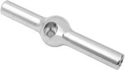 Drag Specialties Chrome Steel Dual Disc Tee Fitting Brake Line
