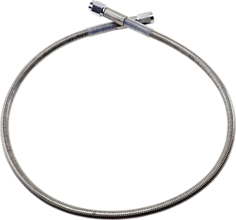 Drag Specialties Universal Brake Line Clear-Coated Silver Front Rear Stainless Steel - 825