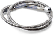 Drag Specialties Universal Brake Line Clear-Coated Silver Front Rear Stainless Steel - 830