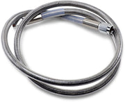 Drag Specialties Universal Brake Line Clear-Coated Silver Front Rear Stainless Steel - 834