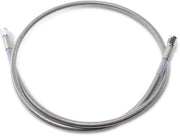 Drag Specialties Universal Brake Line Clear-Coated Silver Front Rear Stainless Steel - 840