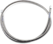 Drag Specialties Universal Brake Line Clear-Coated Silver Front Rear Stainless Steel - 842