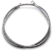 Drag Specialties Universal Brake Line Clear-Coated Silver Front Rear Stainless Steel - 845
