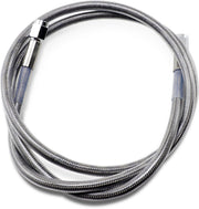 Drag Specialties Universal Brake Line Clear-Coated Silver Front Rear Stainless Steel - 846