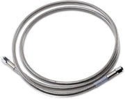 Drag Specialties Universal Brake Line Clear-Coated Silver Front Rear Stainless Steel - 861